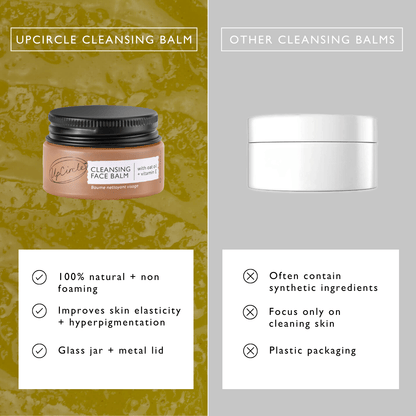 Cleansing Face Balm with Oat Oil + Vitamin E - Travel Size by UpCircle