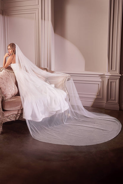 Pearl Drops Royal Veil by DiscountDressShop