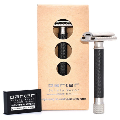 Parker Variant Adjustable Safety Razor - Graphite [VAR-GR] by Pasteur Pharmacy