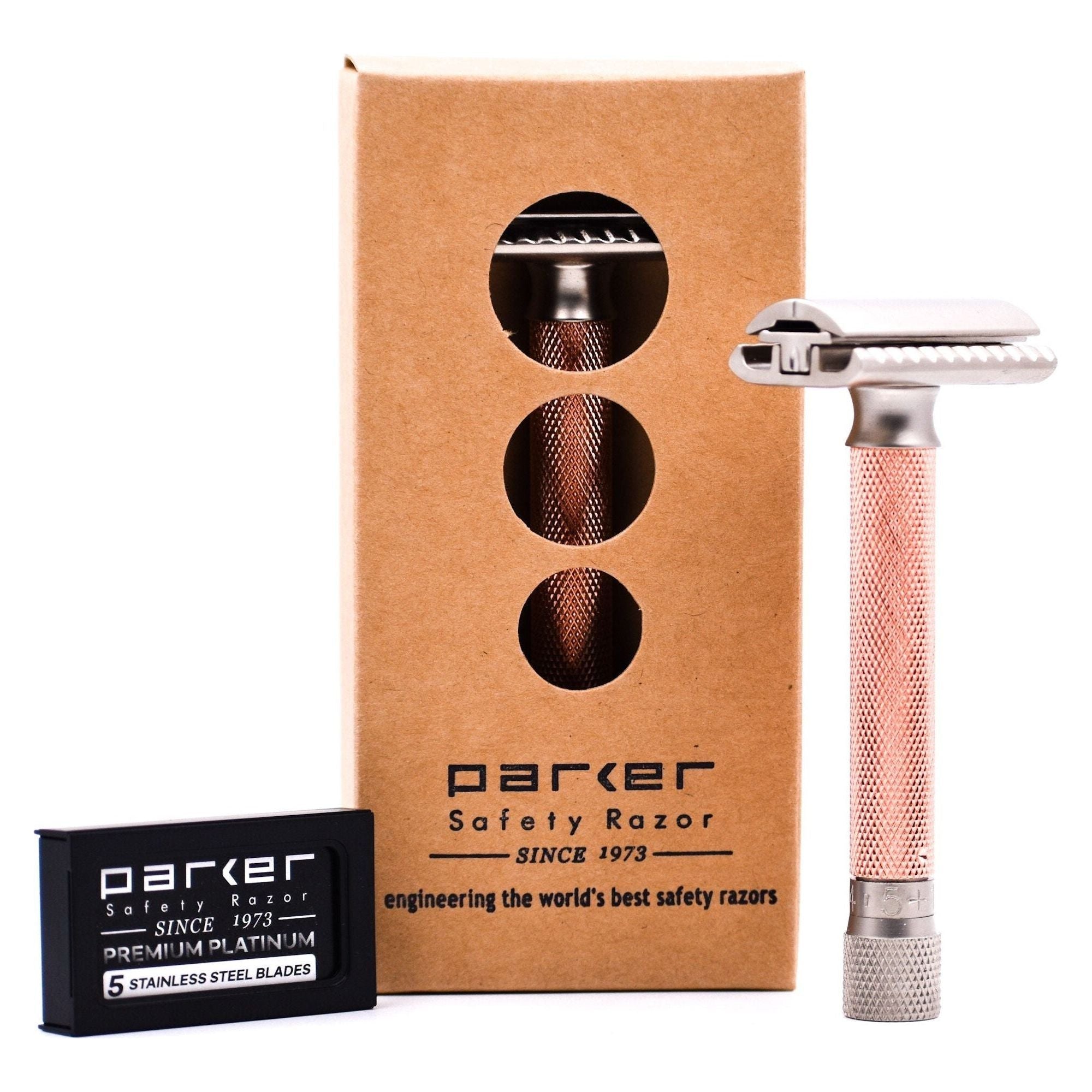 Parker Variant Adjustable Safety Razor - Rose Gold [VAR RG] by Pasteur Pharmacy