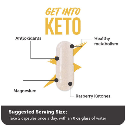 Get Into Keto - Exogenous Ketones Supplement for Fast Ketosis &amp; Energy Boost - DestGlow
