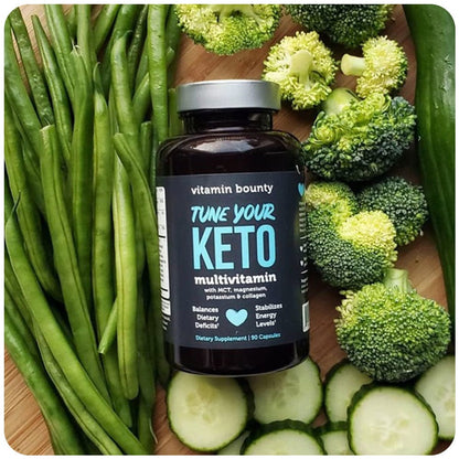 Tune Your Keto Multivitamin - Complete Keto Diet Supplement with Magnesium, Potassium &amp; MCT - DestGlow
