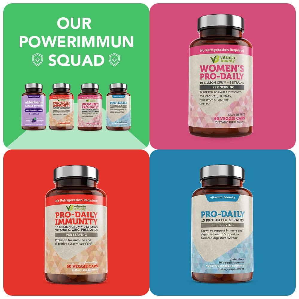 Elderberry Immune Support - 5-in-1 Formula with Vitamin C, Zinc, Garlic &amp; Echinacea - DestGlow