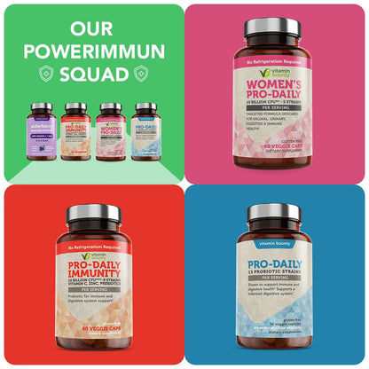 Elderberry Immune Support - 5-in-1 Formula with Vitamin C, Zinc, Garlic &amp; Echinacea - DestGlow