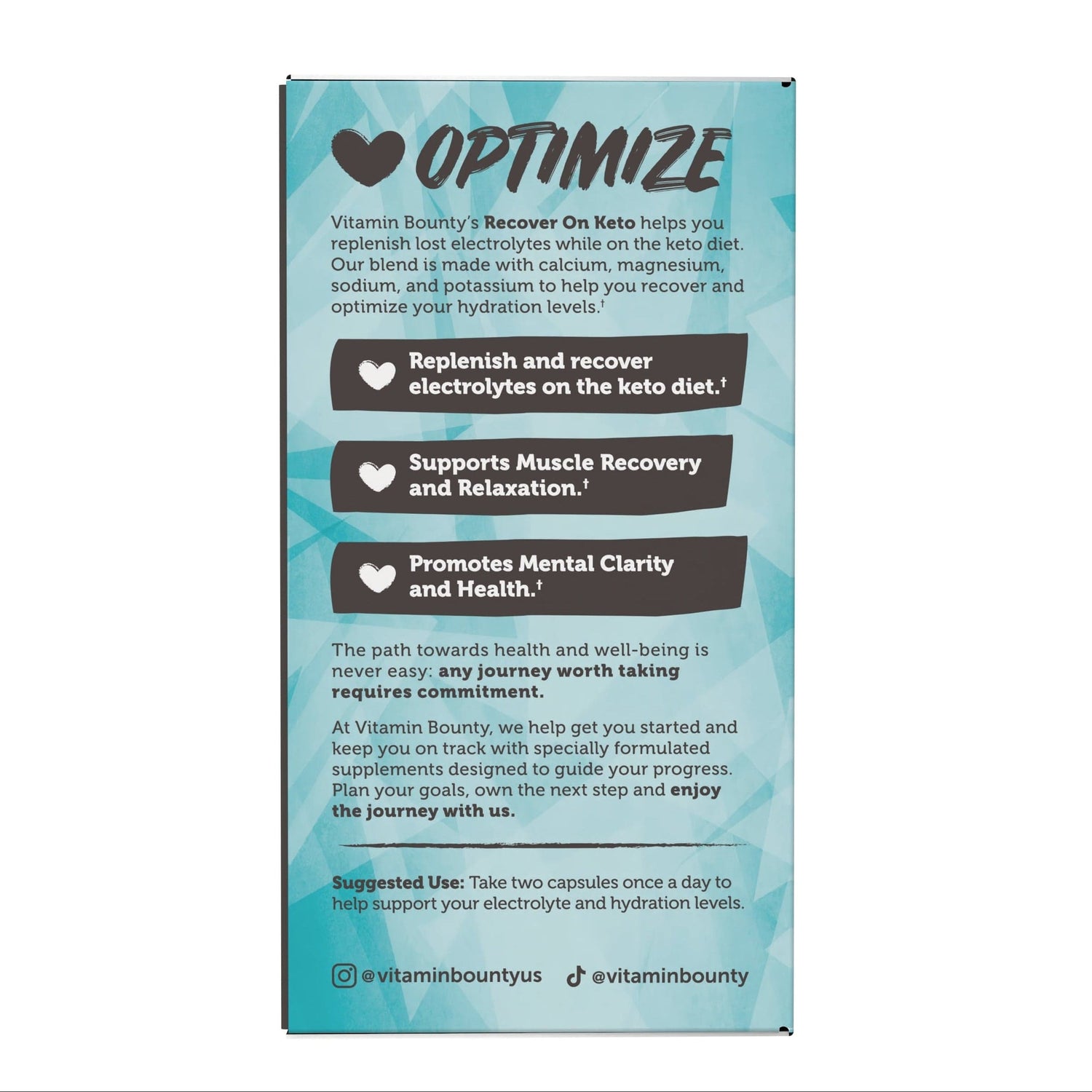 Recover On Keto - Electrolyte Capsules by Vitamin Bounty