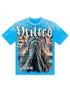 Vtilted Tears Tee - Washed Blue by Denim Exchange