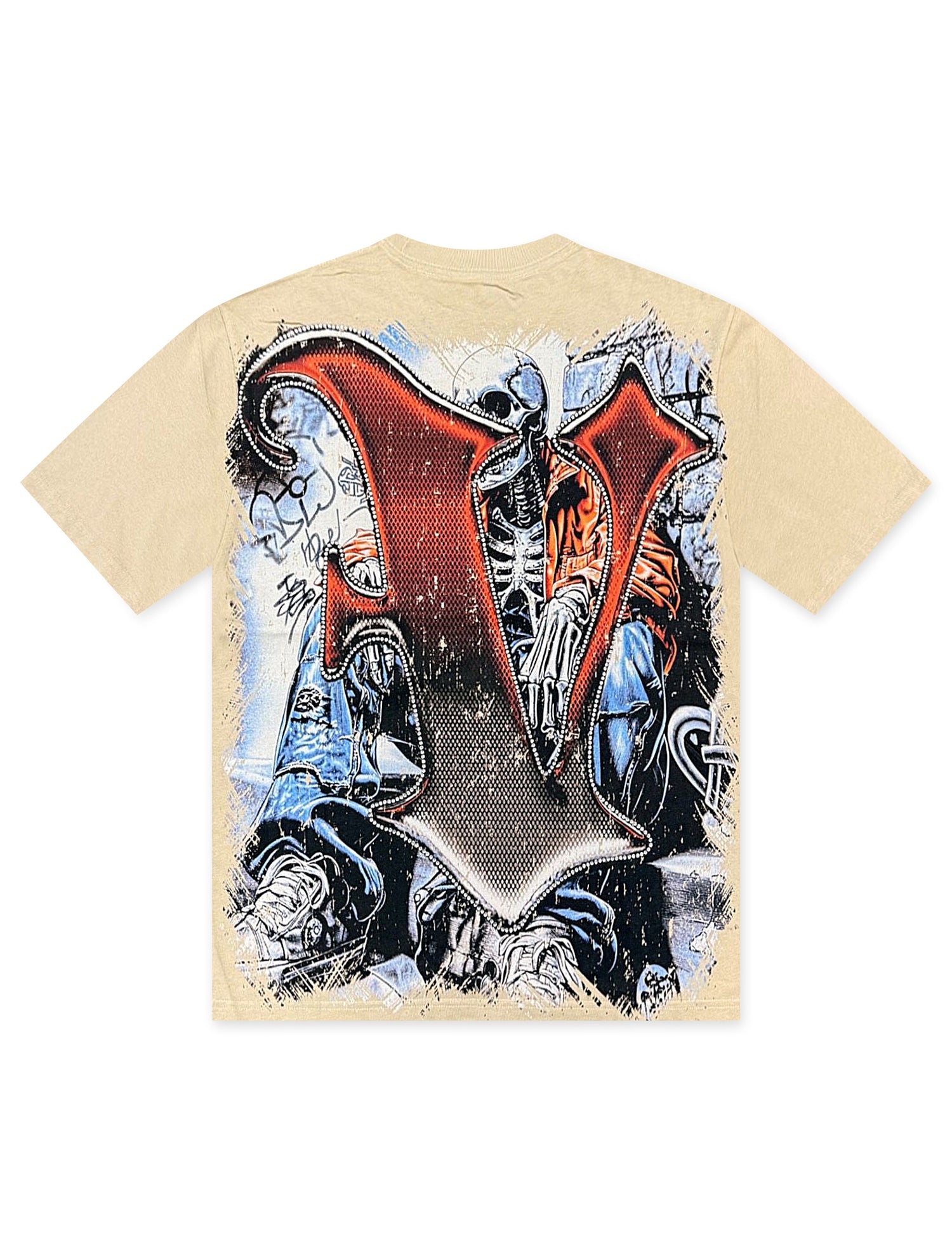 Vtilted Unstable Tee - Cream by Denim Exchange