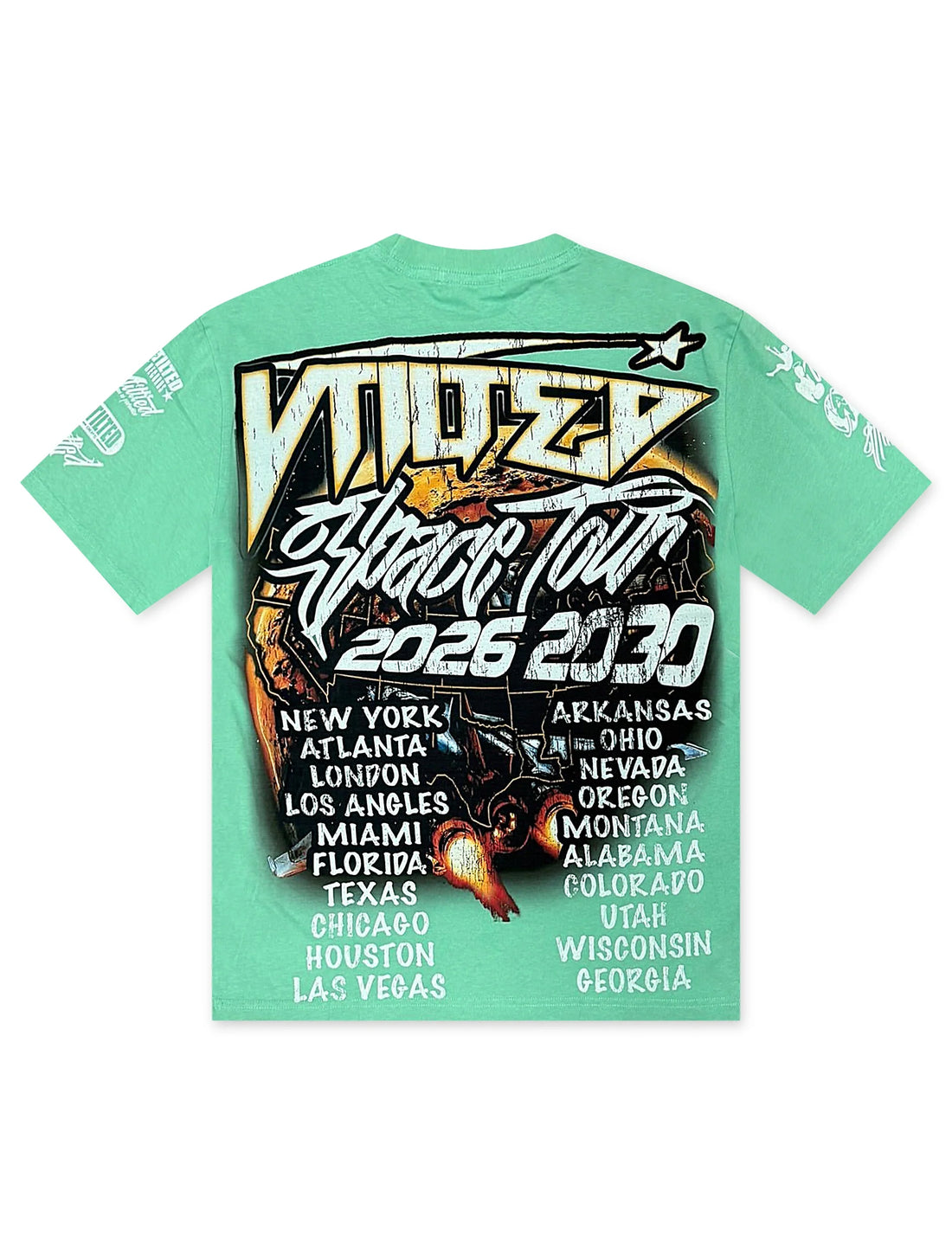 Vtilted Skyline Tee - Chalky Mint by Denim Exchange