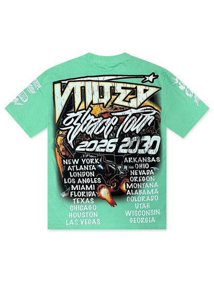Vtilted Skyline Tee - Chalky Mint by Denim Exchange