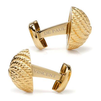 VDP 3D Colony Gold Stainless Cufflinks by Cufflinks.com