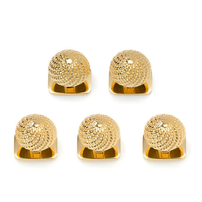 VDP 3D Colony Gold Stainless Studs by Cufflinks.com