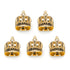 VDP 3D Crown Royal Gold Stainless Studs by Cufflinks.com