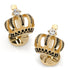 VDP 3D Crown Royal Gold Stainless Cufflinks by Cufflinks.com