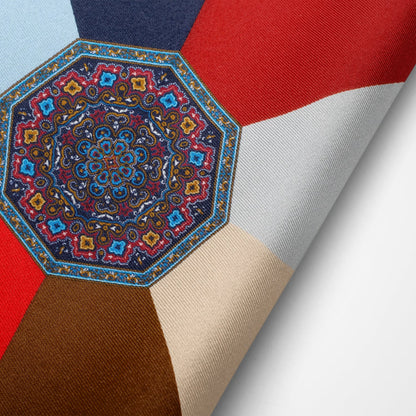 VDP Multi Colored Paisley Pocket Square by Cufflinks.com