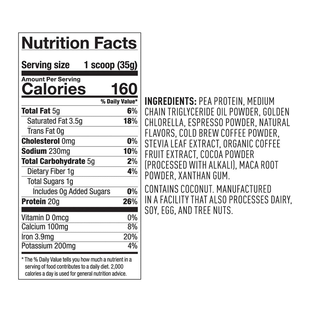 Vega Protein &amp; Energy Plant-Based Protein Powder – Cold Brew Coffee – 30.9 oz by Top Vita Shop