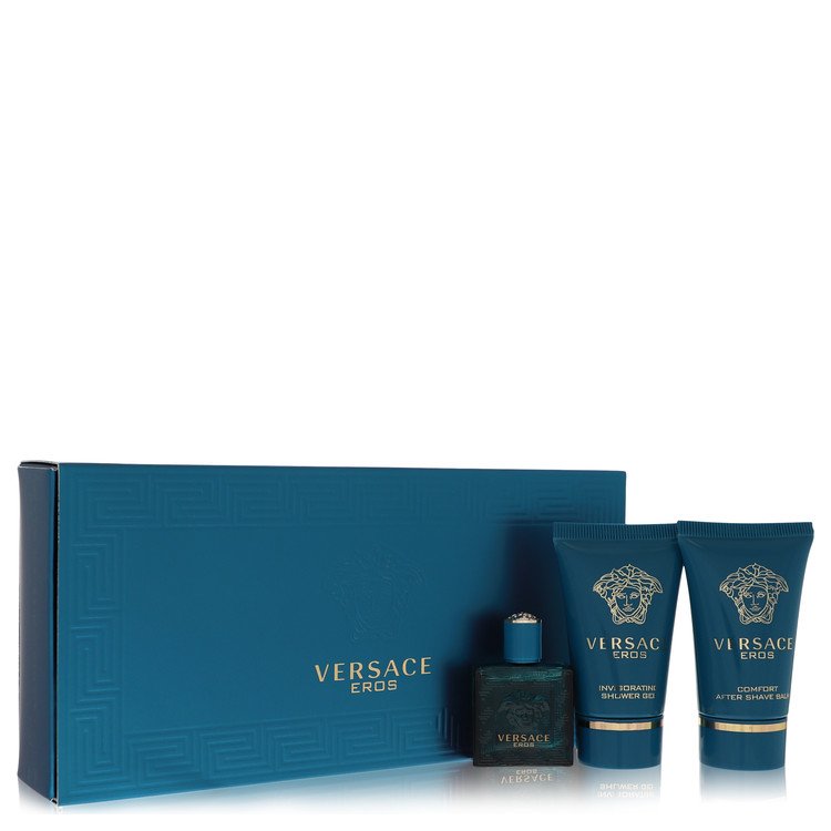 Versace Eros by Versace Gift Set -- for Men 