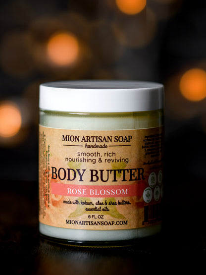 Body Butter - Rose Blossom | High in Essential Vitamins and Fatty Acids by MION Artisan Soap Co.