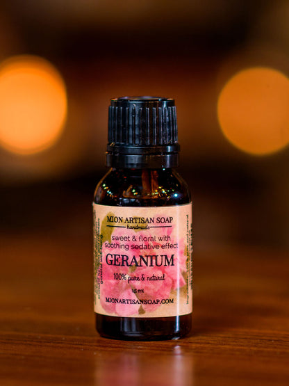 Geranium Essential Oil | Balancing, Natural Elegance by MION Artisan Soap Co.