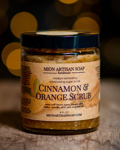 Cinnamon and Orange Sugar Scrub | Medium by MION Artisan Soap Co.