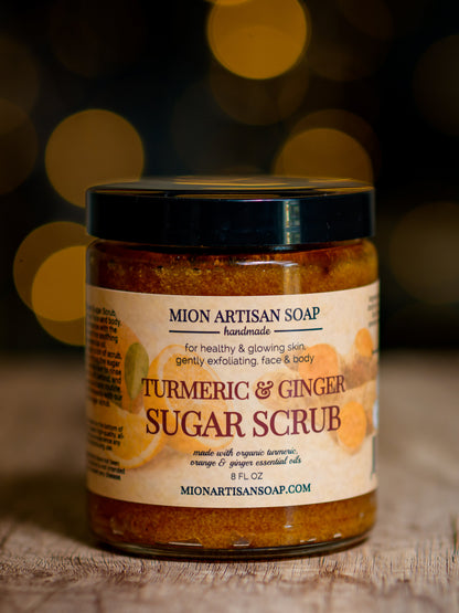 Turmeric &amp; Ginger Sugar Scrub | Gentle by MION Artisan Soap Co.