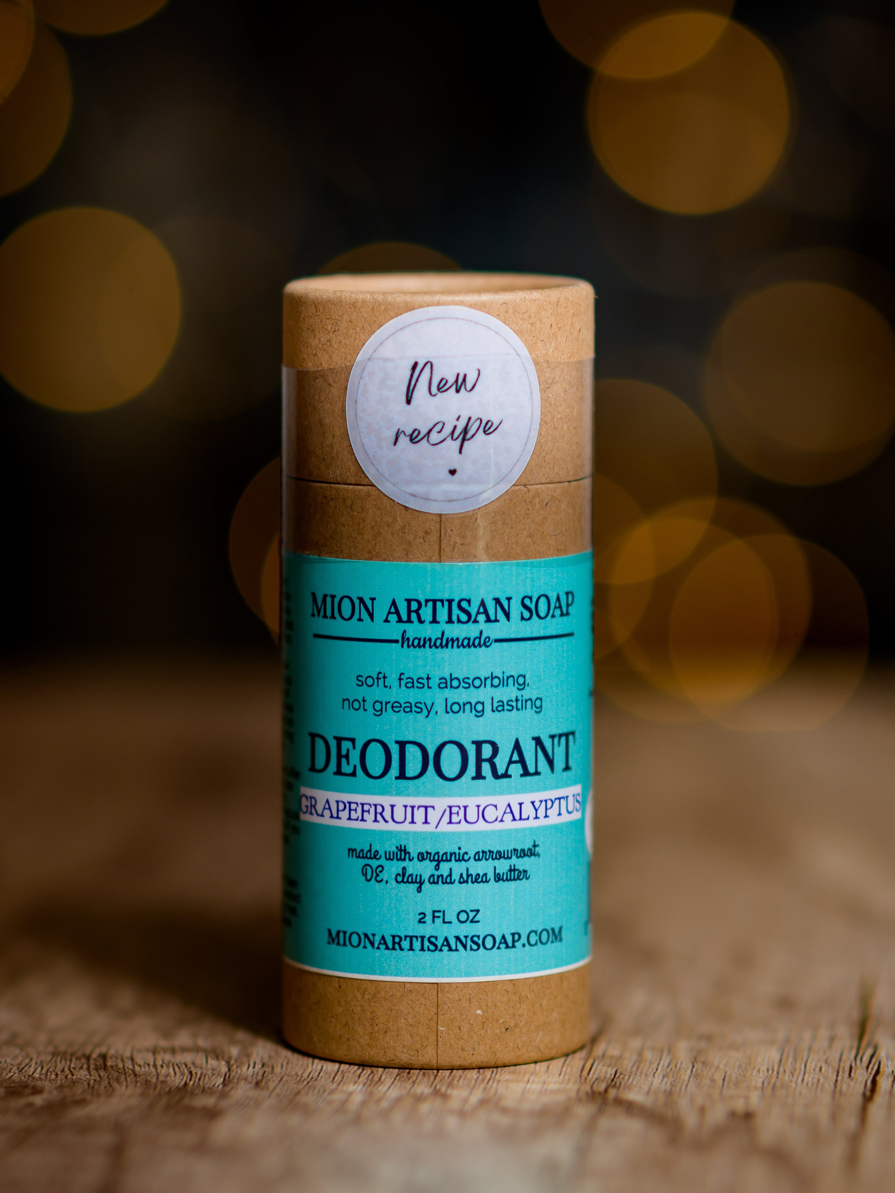 Grapefruit and Eucalyptus Deodorant | Aluminum Free, Baking Soda Free by MION Artisan Soap Co.