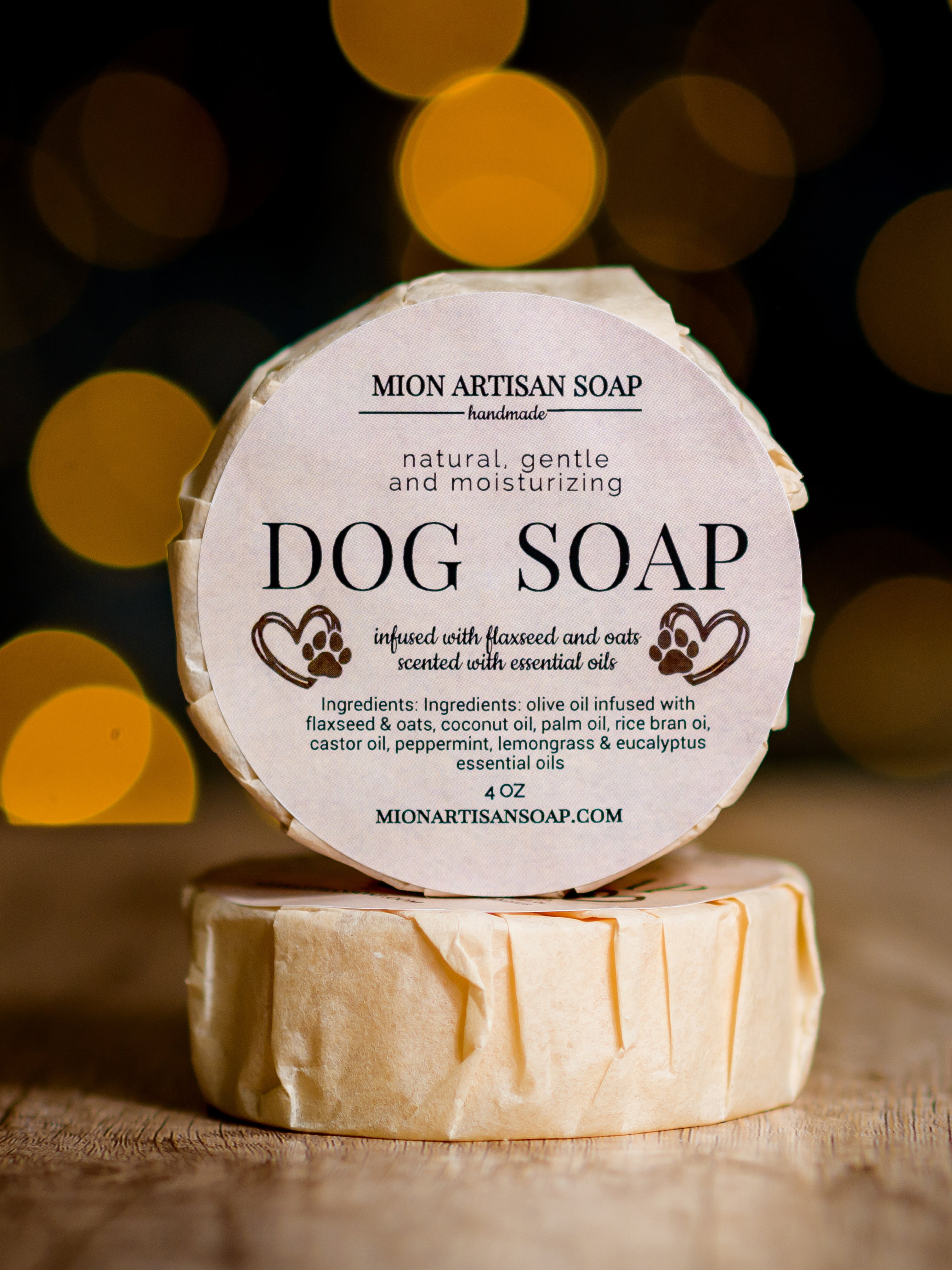 Dog Soap | Infused With Flaxseeds and Oats by MION Artisan Soap Co.