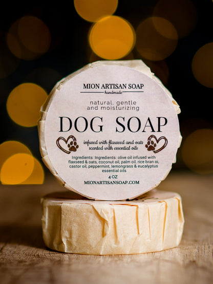 Dog Soap | Infused With Flaxseeds and Oats by MION Artisan Soap Co.