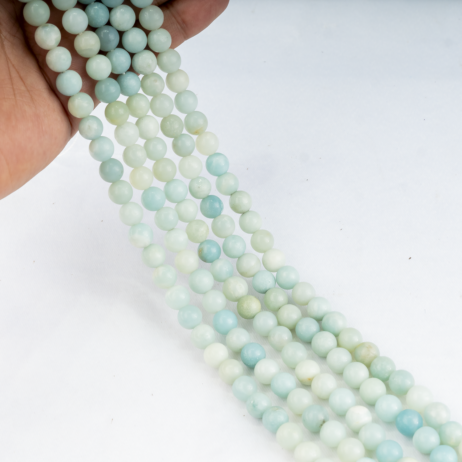 Amazonite Beads, Natural Crystal Round Beads 4mm to 10mm  DestGlow