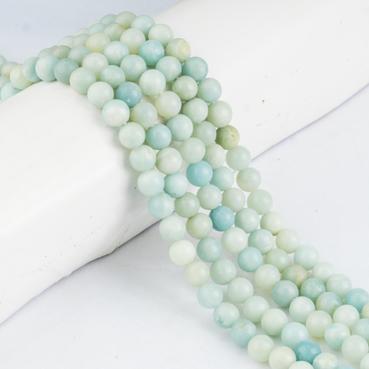 Amazonite Beads, Natural Crystal Round Beads 4mm to 10mm  DestGlow