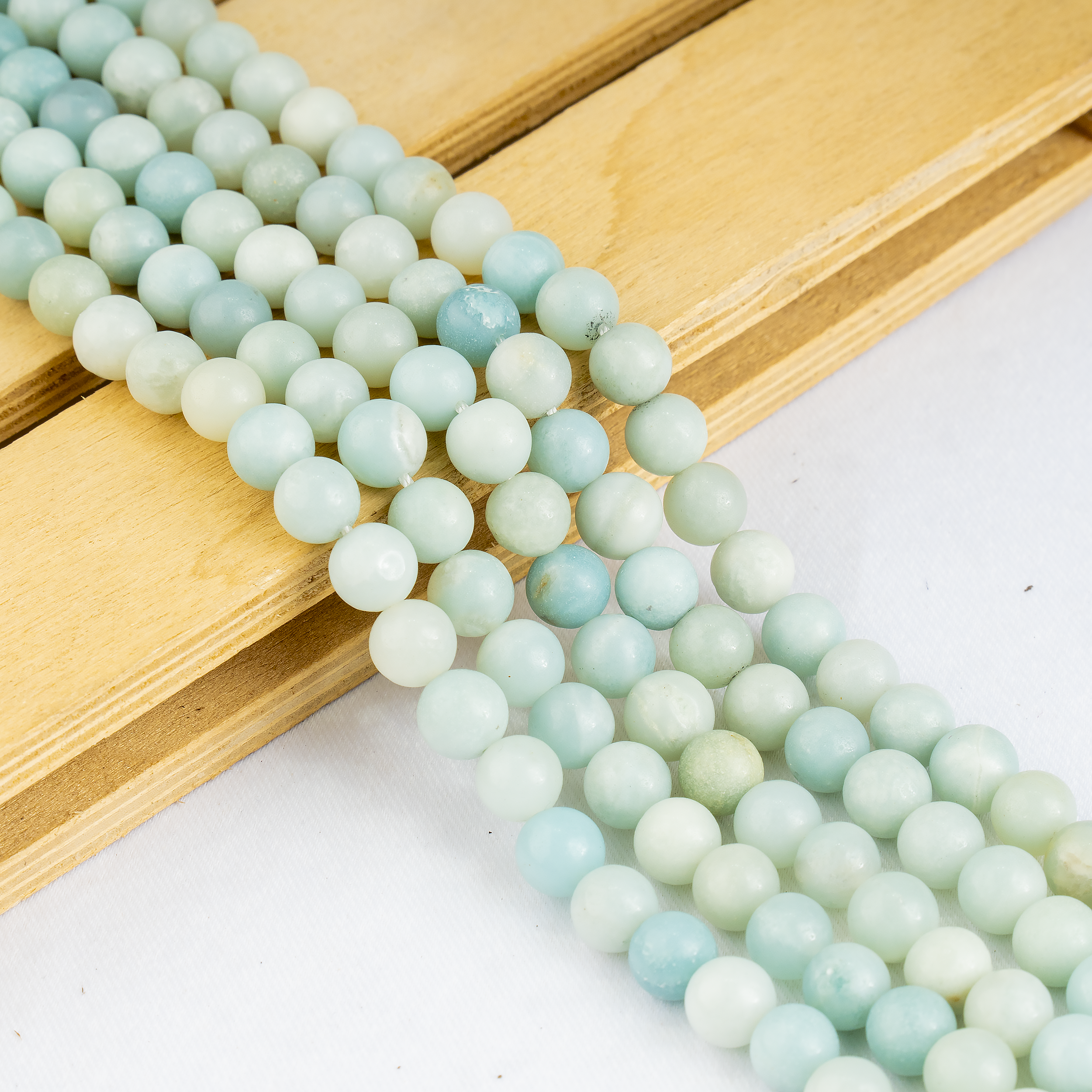 Amazonite Beads, Natural Crystal Round Beads 4mm to 10mm  DestGlow