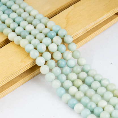 Amazonite Beads, Natural Crystal Round Beads 4mm to 10mm  DestGlow