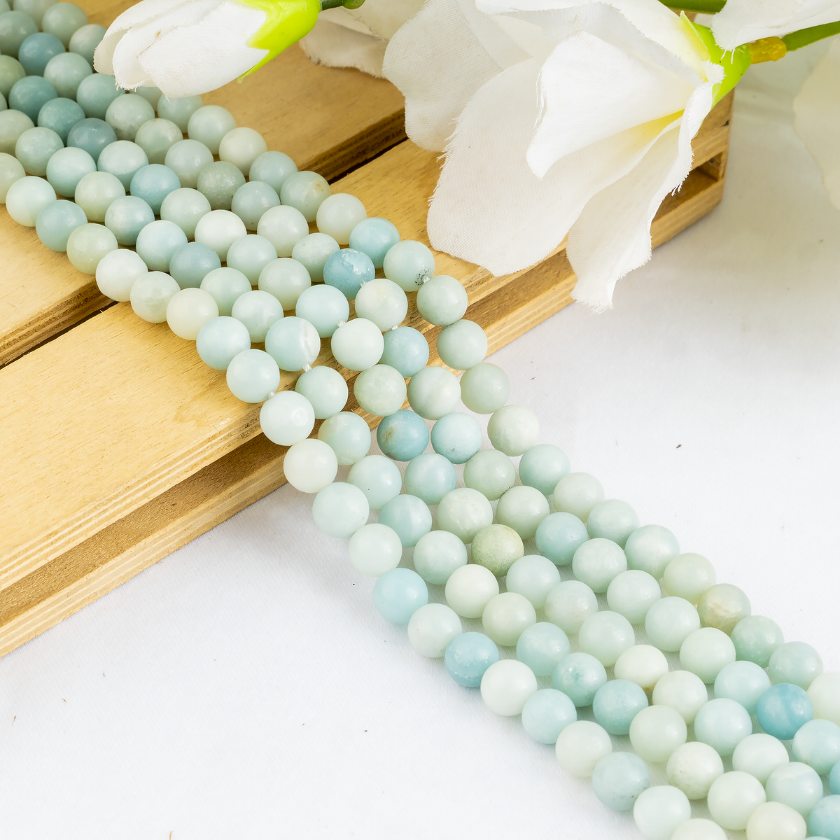 Amazonite Beads, Natural Crystal Round Beads 4mm to 10mm  DestGlow