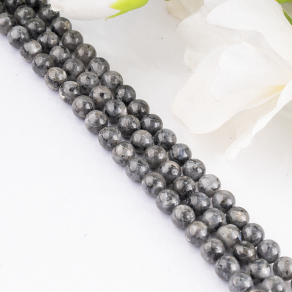 Black Labradorite  Beads, Natural Round Crystal Beads 4mm to 12mm  DestGlow