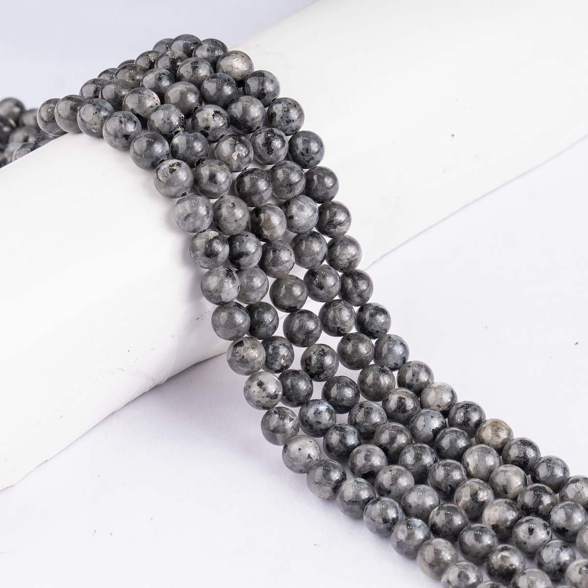 Black Labradorite  Beads, Natural Round Crystal Beads 4mm to 12mm  DestGlow