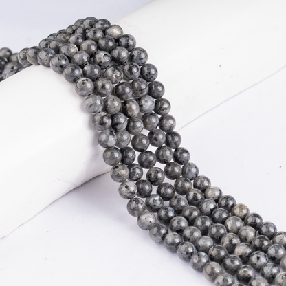 Black Labradorite  Beads, Natural Round Crystal Beads 4mm to 12mm  DestGlow
