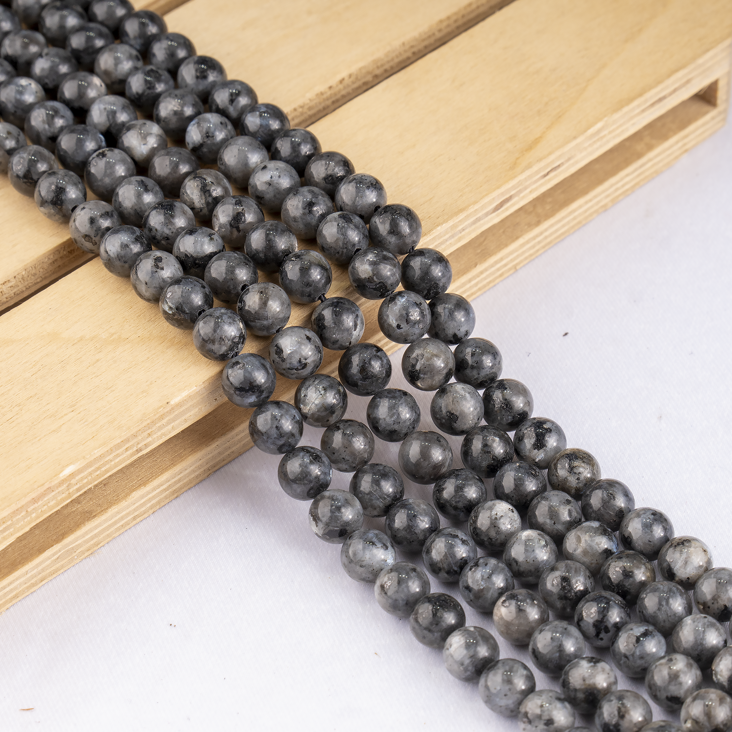 Black Labradorite  Beads, Natural Round Crystal Beads 4mm to 12mm