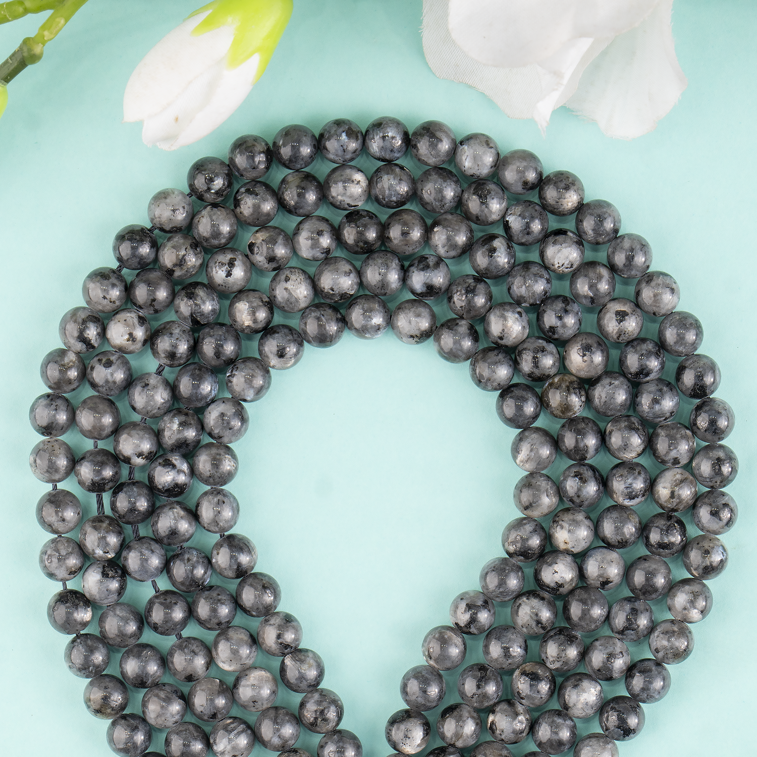 Black Labradorite  Beads, Natural Round Crystal Beads 4mm to 12mm