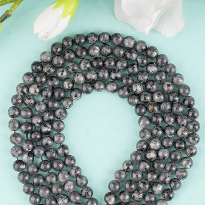 Black Labradorite  Beads, Natural Round Crystal Beads 4mm to 12mm