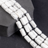 Howlite Gemstone Pipe Bead, Crystal Healing Tube Beads.  DestGlow