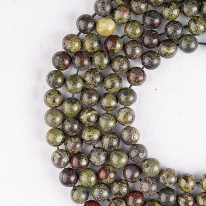 African Bloodstone Beads, Natural Round Crystal Beads 4mm to 12mm