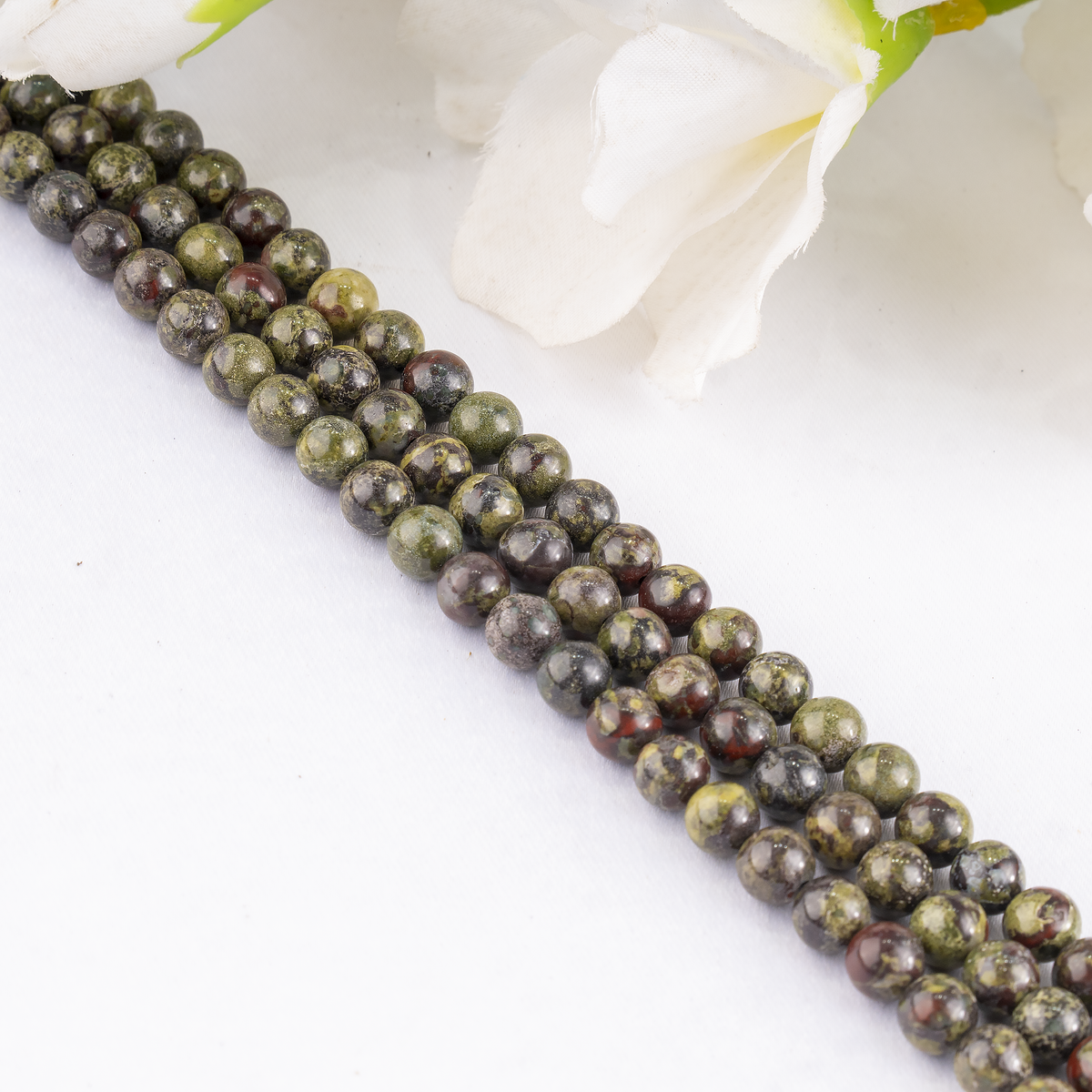 African Bloodstone Beads, Natural Round Crystal Beads 4mm to 12mm