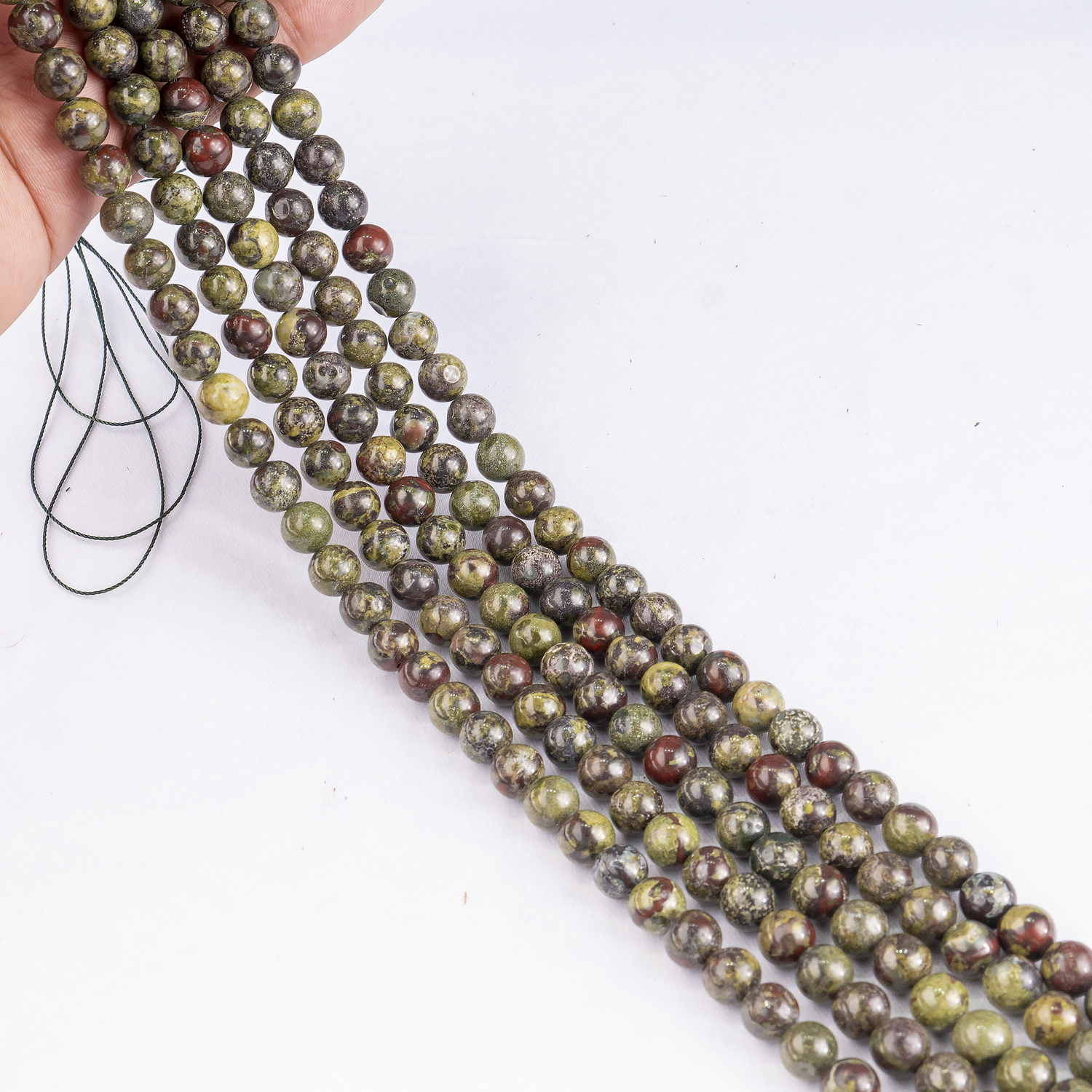 African Bloodstone Beads, Natural Round Crystal Beads 4mm to 12mm