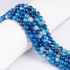 Blue Banded Agate Beads, Natural Crystal Round Beads 6mm to 12mm  DestGlow