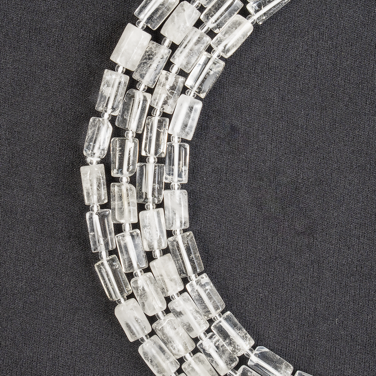 Clear Quartz Gemstone Pipe Bead, Crystal Healing Tube Beads.  DestGlow