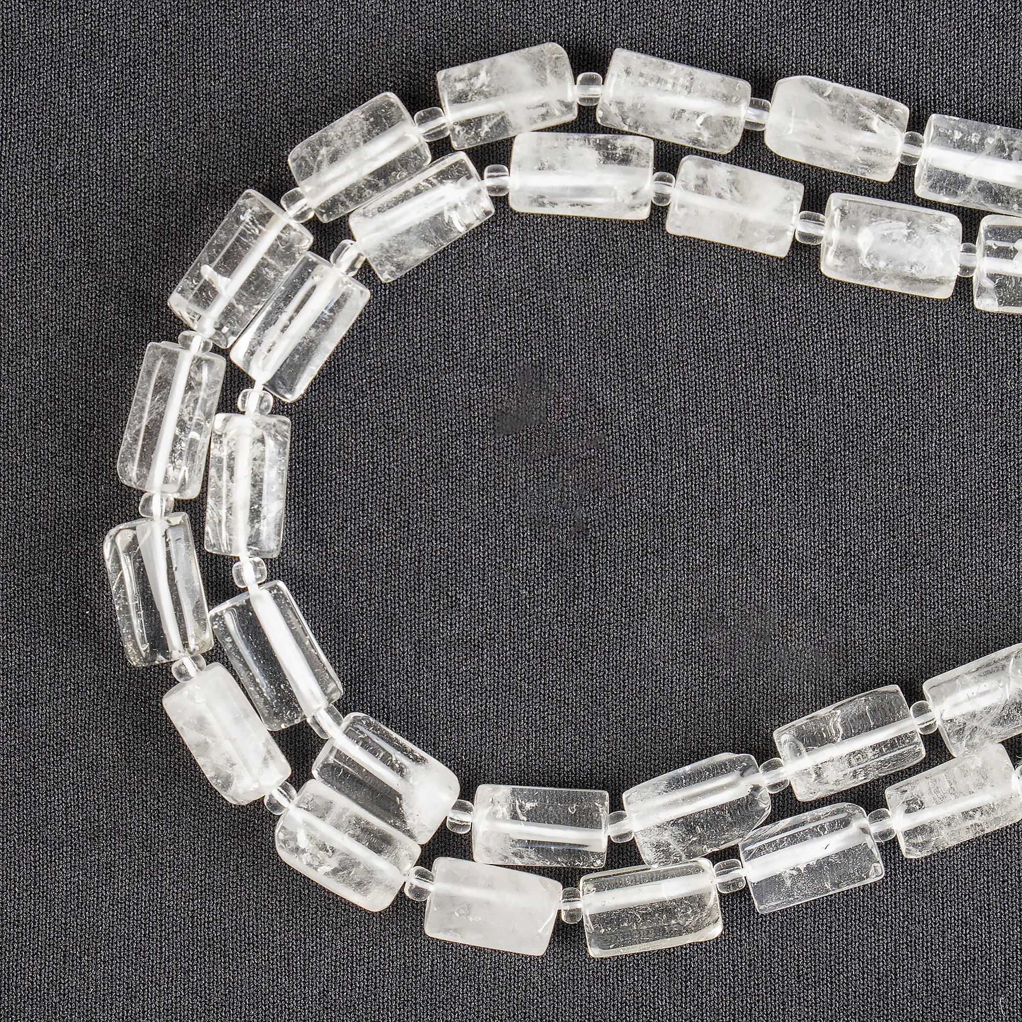 Clear Quartz Gemstone Pipe Bead, Crystal Healing Tube Beads.  DestGlow