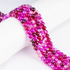 Pink Banded Agate Beads, Natural Crystal Round Beads 6mm to 10mm  DestGlow