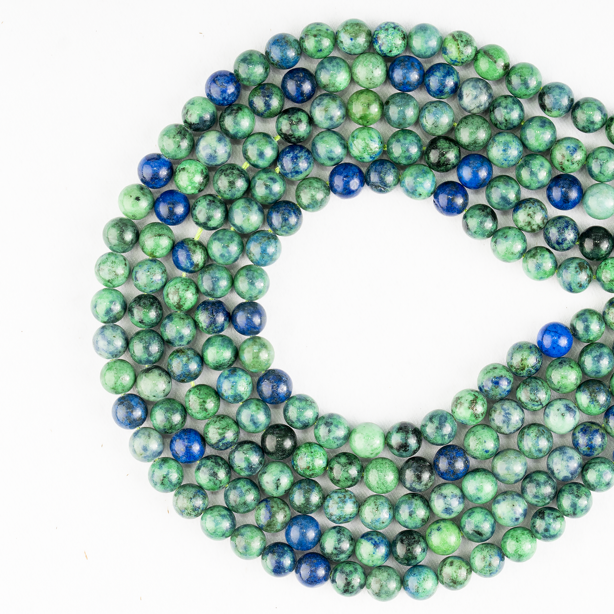 Azurite Malachite Beads, Natural Crystal Round Beads 4mm to 12mm  DestGlow