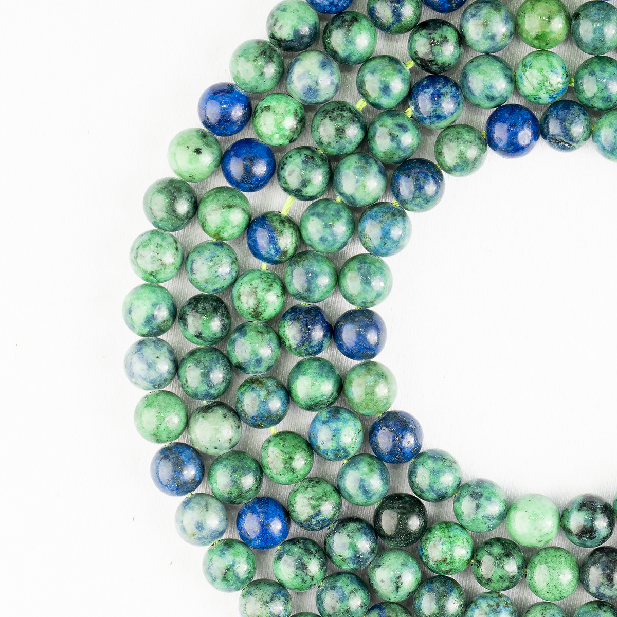 Azurite Malachite Beads, Natural Crystal Round Beads 4mm to 12mm  DestGlow