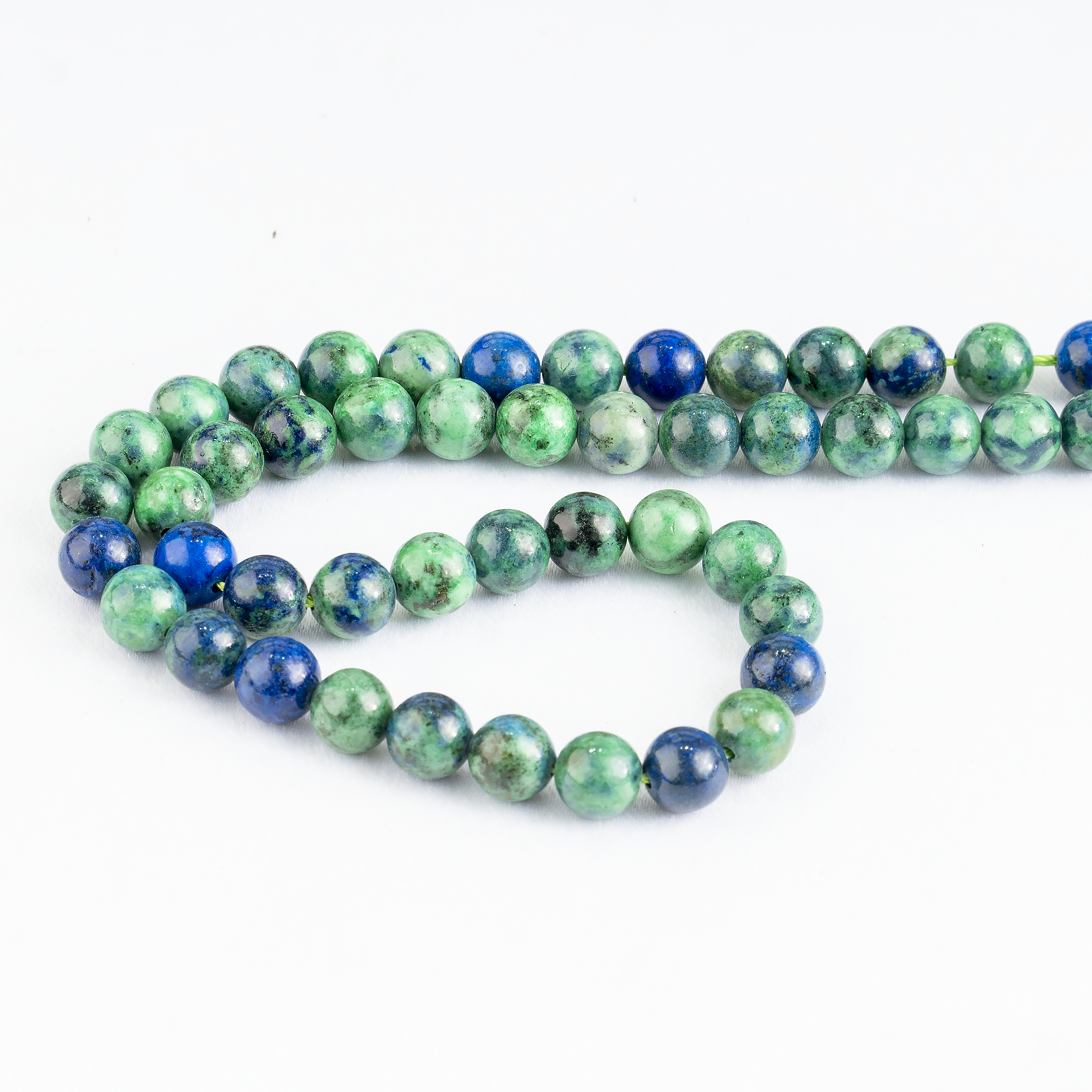 Azurite Malachite Beads, Natural Crystal Round Beads 4mm to 12mm  DestGlow