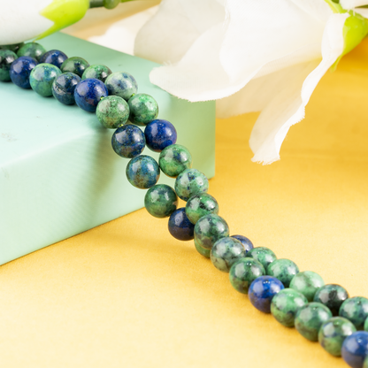 Azurite Malachite Beads, Natural Crystal Round Beads 4mm to 12mm  DestGlow